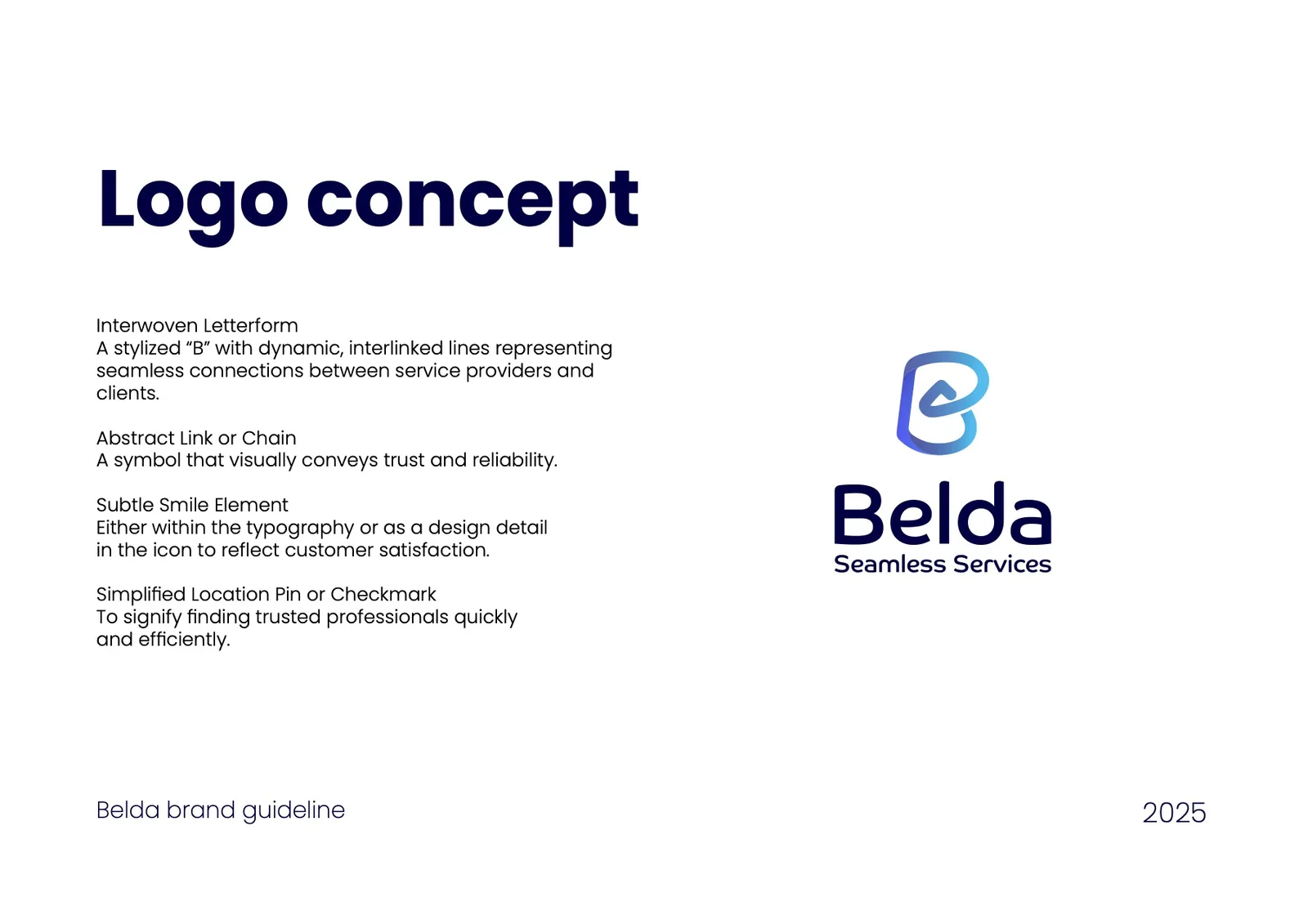 Belda brand guideline: logo concept