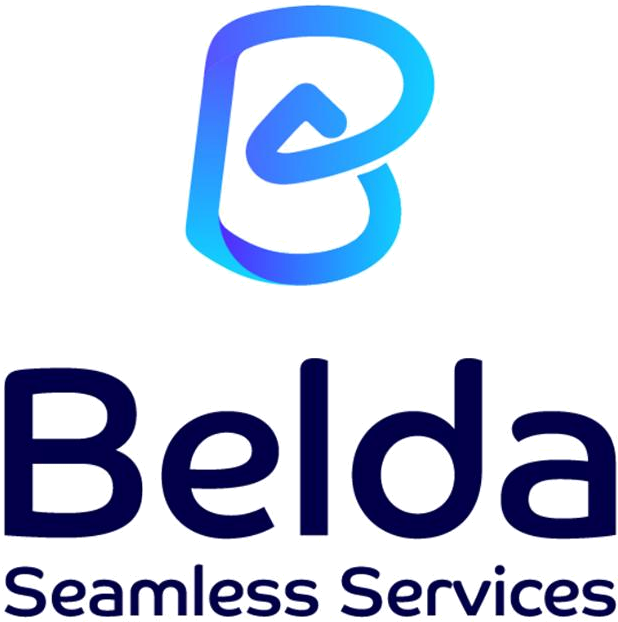 The new Belda logo: Belda, Seamless Services