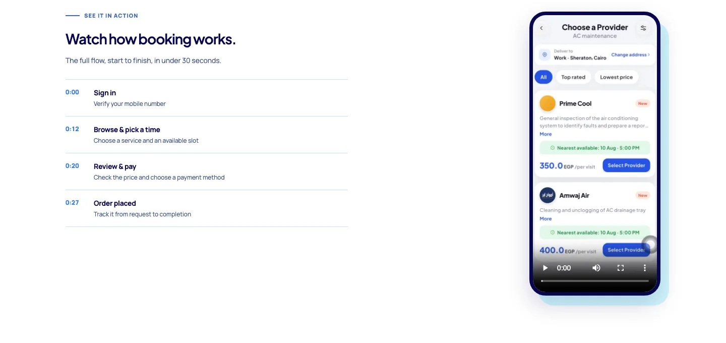 belda.app: watch how booking works