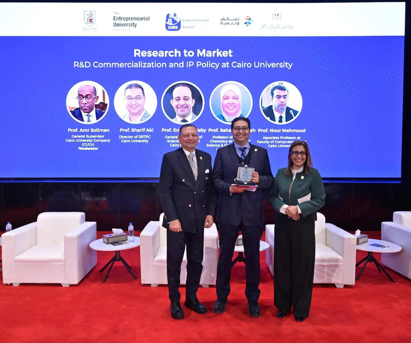 CUES 2026: Research to Market speakers honoured on stage