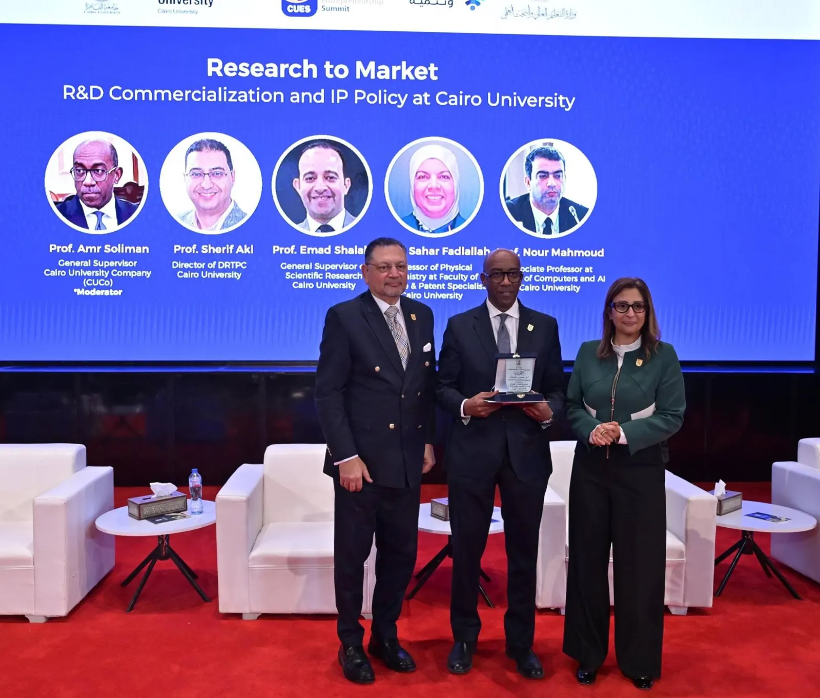 CUES 2026: Research to Market speakers honoured on stage