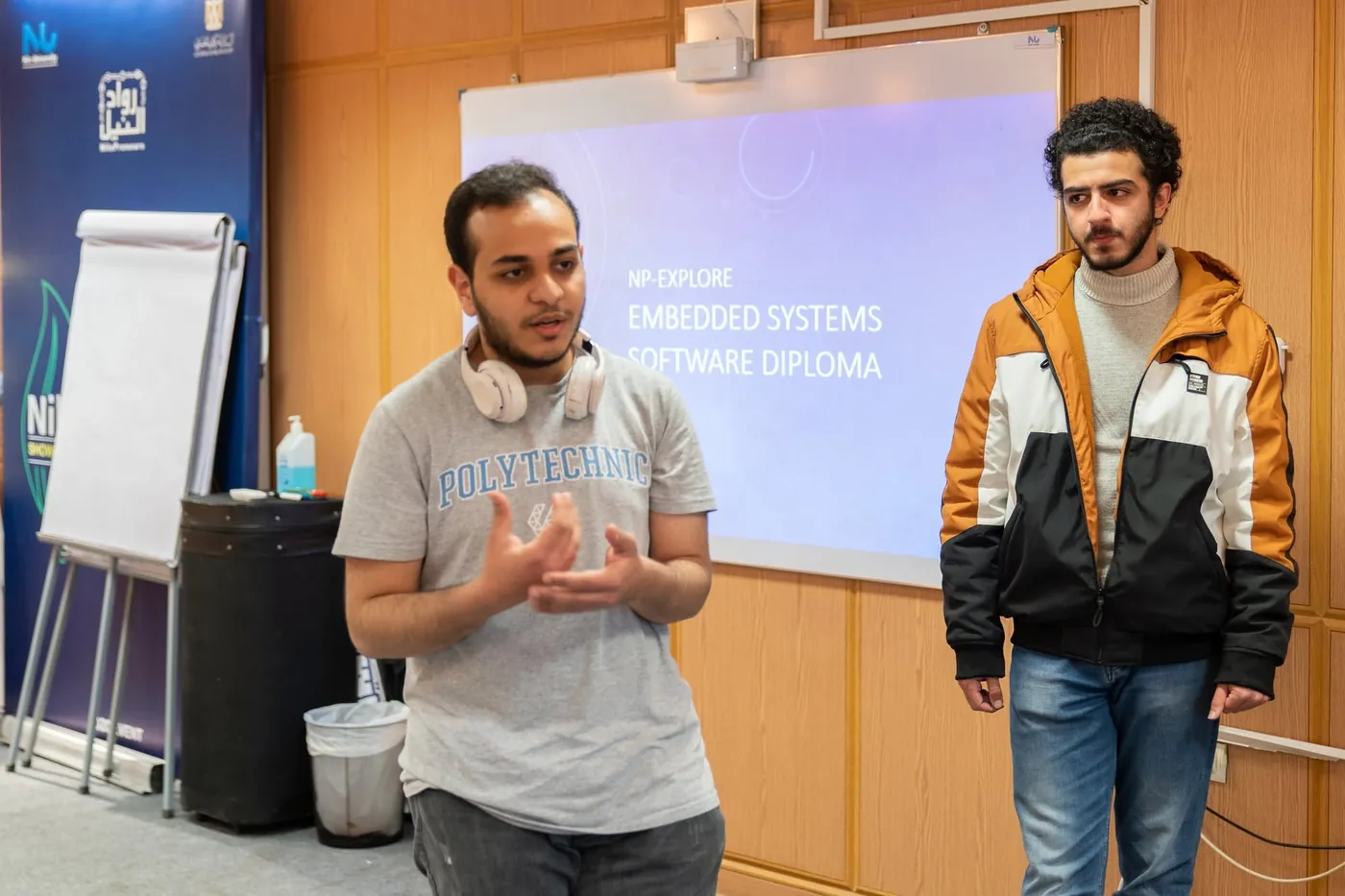 Participants presenting in the embedded systems software diploma