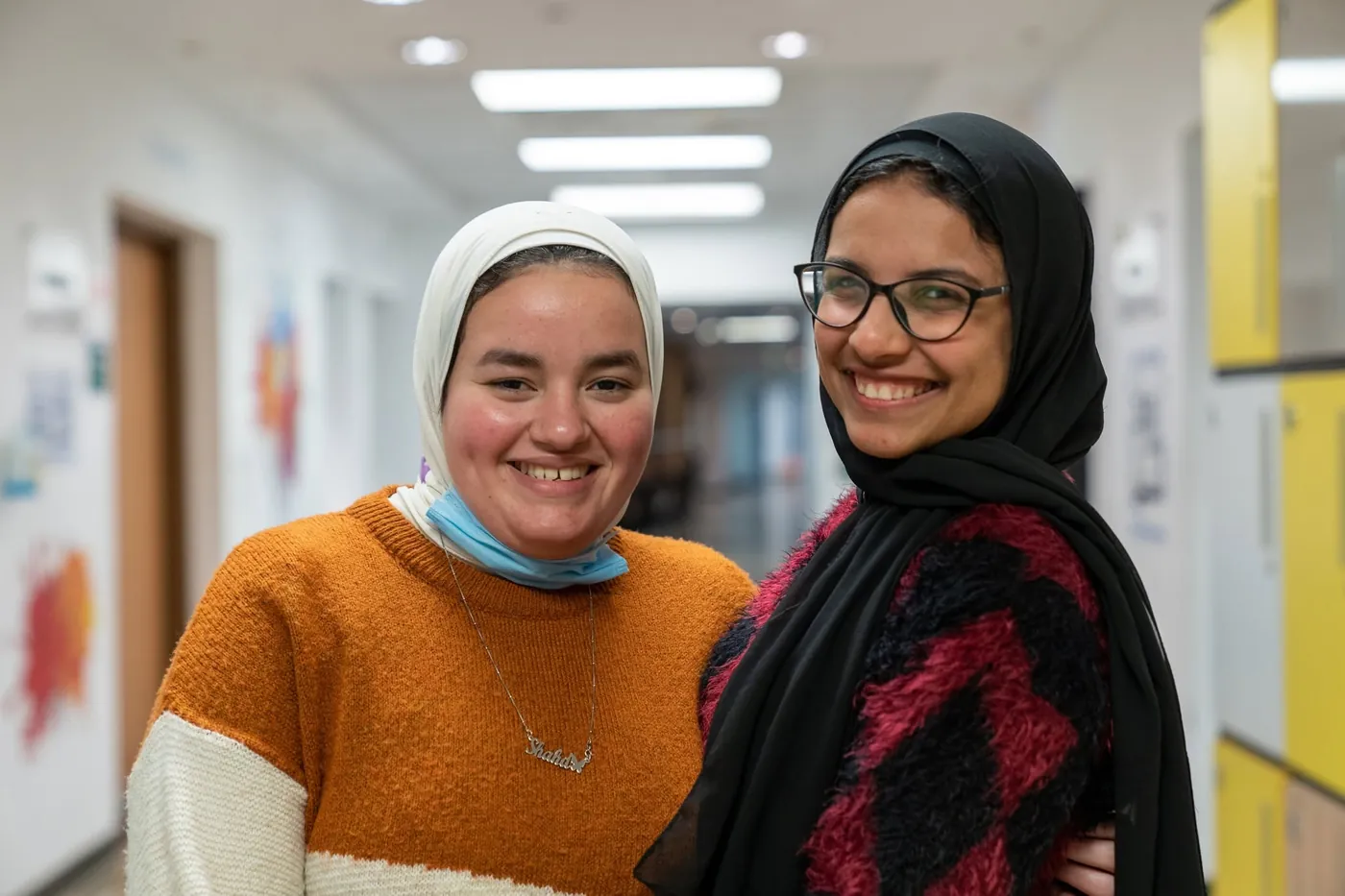 Two participants smiling