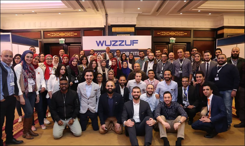 Participating companies and the WUZZUF team at the Mobile Developer Career Fair