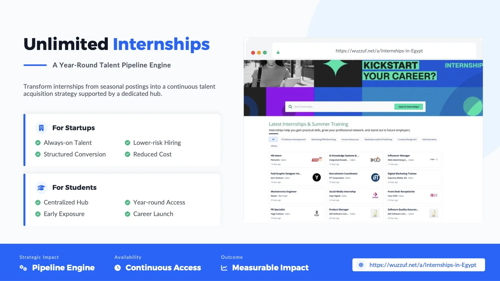 Unlimited Internships: a year-round talent pipeline